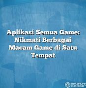 Aplikasi Ngecit Semua Game